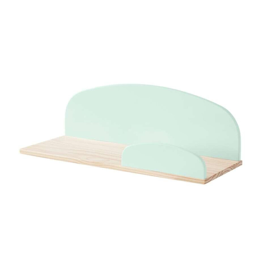 Leen Bakker - Vipack Wandplank Kiddy - Mint - 65 Cm - MDF - Groen - 20x60x21.5 Cm Leen Bakker - Vipack Wandplank Kiddy - Mint - 65 Cm - MDF - Groen - 20x60x21.5 Cm afbeelding 1