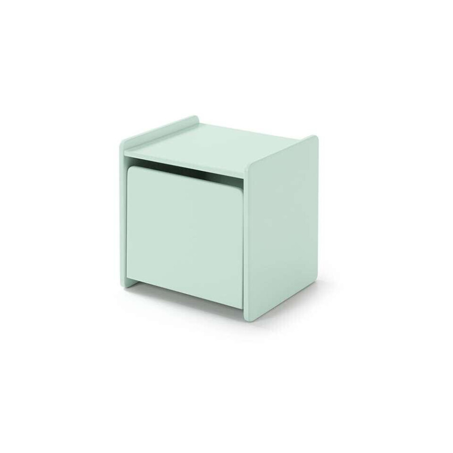 2e Halve Prijs Leen Bakker - Vipack Nachtkastje Kiddy - 1 Deur - Mint - MDF - Groen - 36x40x41 Cm afbeelding 1