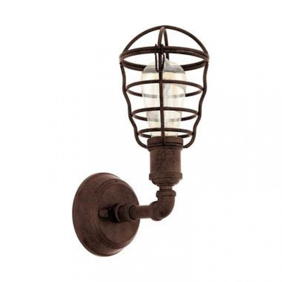 EGLO wandlamp Port Seton - oud bruin - Leen Bakker afbeelding 1