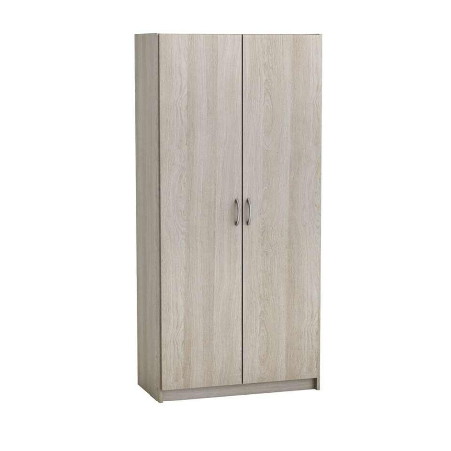 Leen Bakker - Kast Multifunctioneel - Eikenkleur - 169,5x79,7x41,4 Cm - Spaanplaat - Beige - 41.4x79.7x169.5 Cm afbeelding 1