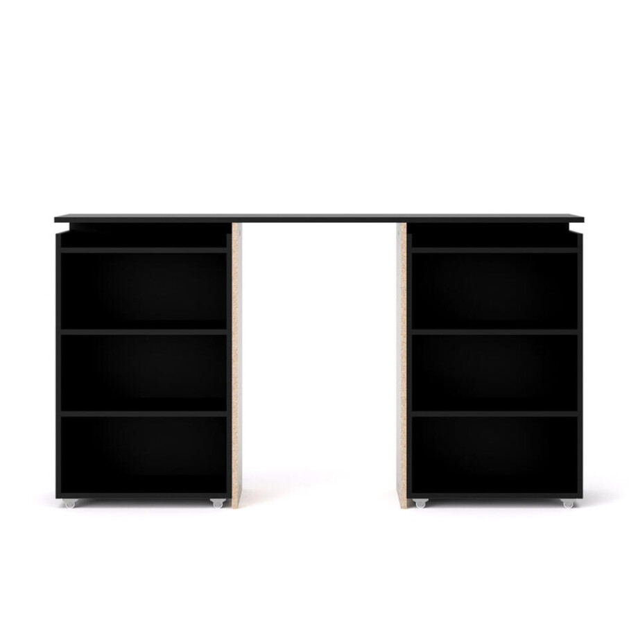 Leen Bakker - Bedombouw Naia - Mat - 160 Cm - Spaanplaat - Zwart - 26.3x164.9x79.8 Cm Leen Bakker - Bedombouw Naia - Mat - 160 Cm - Spaanplaat - Zwart - 26.3x164.9x79.8 Cm afbeelding 1