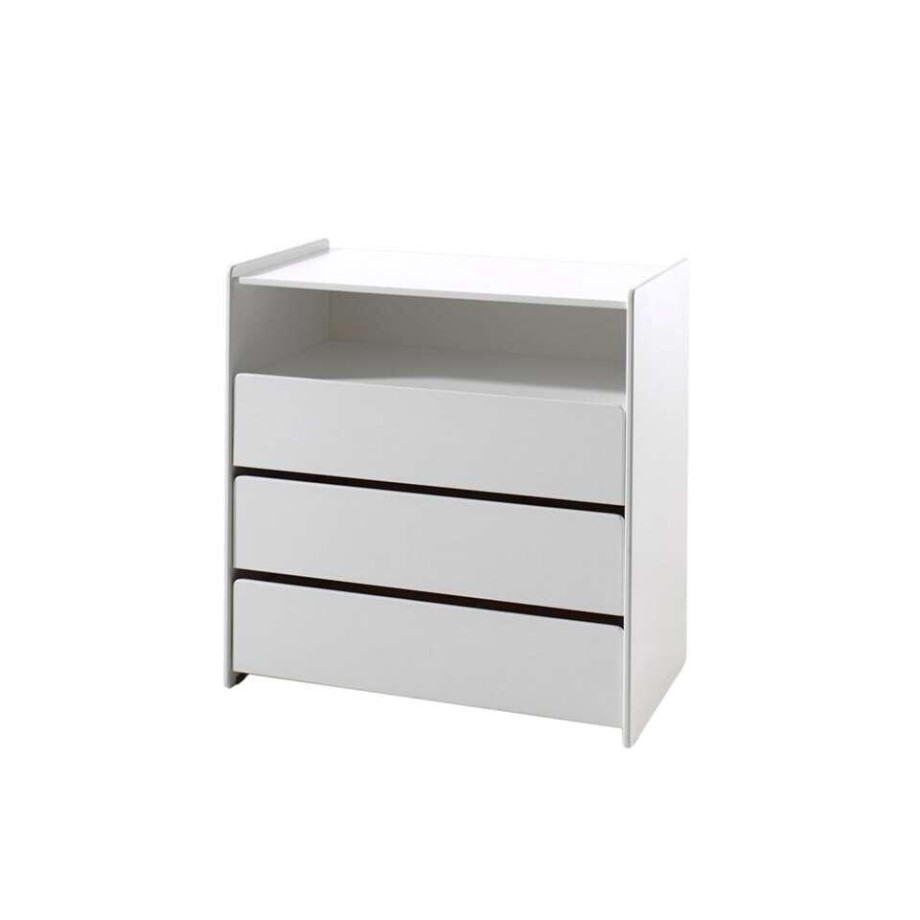 Leen Bakker - Vipack Commode Kiddy - 92x90x47 Cm - MDF/Grenenhout - Wit afbeelding 1