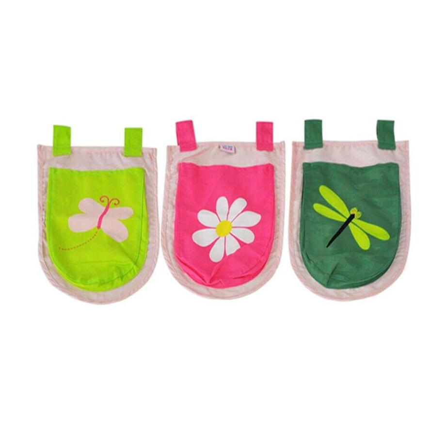 Leen Bakker - Vipack 3 Zakjes Spring - 51,5x30x3 Cm - Katoen - Roze - 51.5x30x3 Cm afbeelding 1