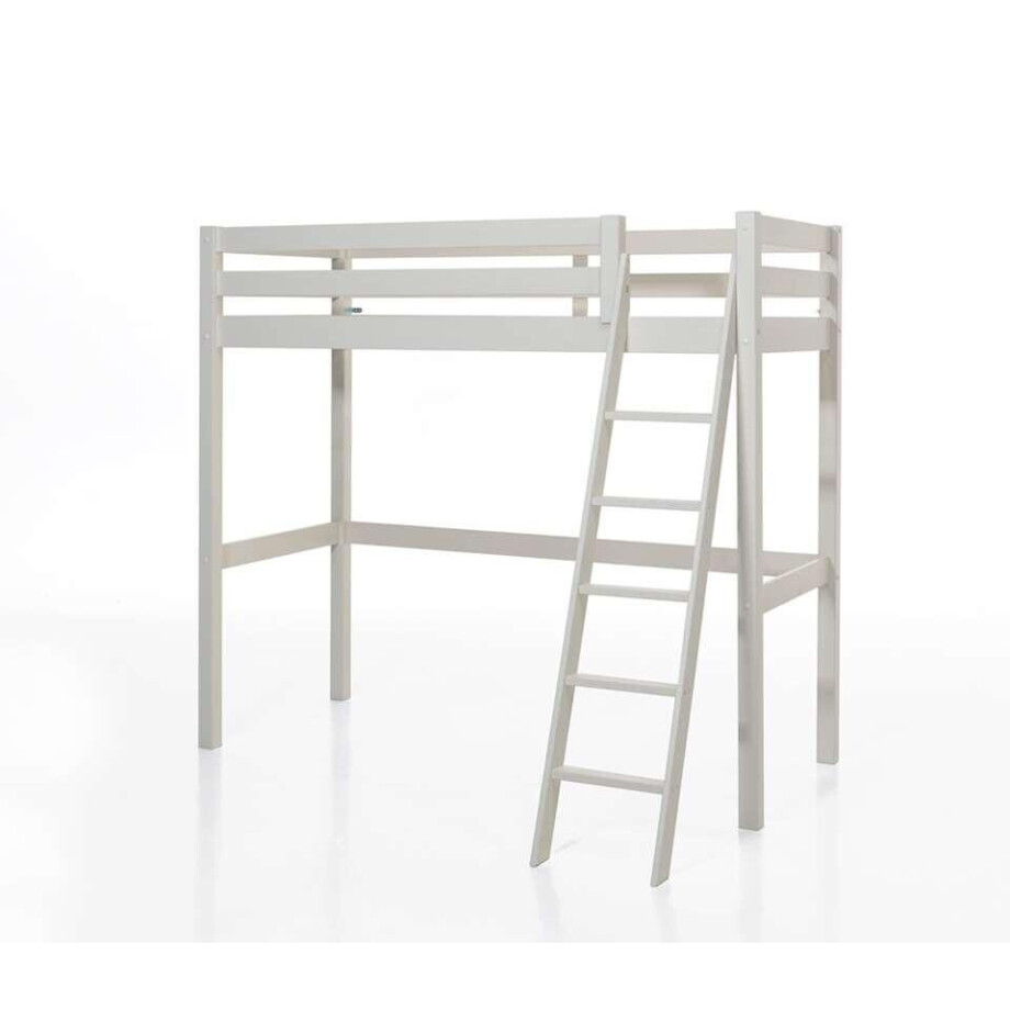 Leen Bakker - Vipack Hoogslaper Pino - 209,4x164,5x190 Cm - Grenenhout - Wit - 209.4x164.5x190 Cm afbeelding 1