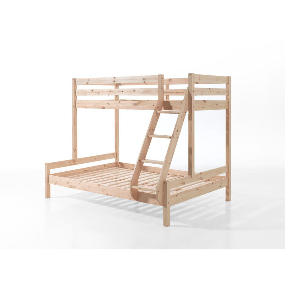 Leen Bakker - Vipack Stapelbed Pino - 207,5x157,5x166,8 Cm - Grenenhout - Bruin - 207.5x157.5x166.8 Cm afbeelding 1