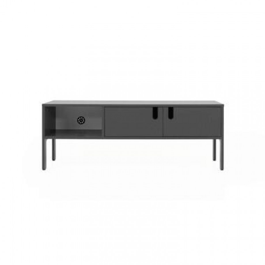 Tenzo tv-meubel Uno 2-deurs - grijs - 50x137x40 cm - Leen Bakker afbeelding 1