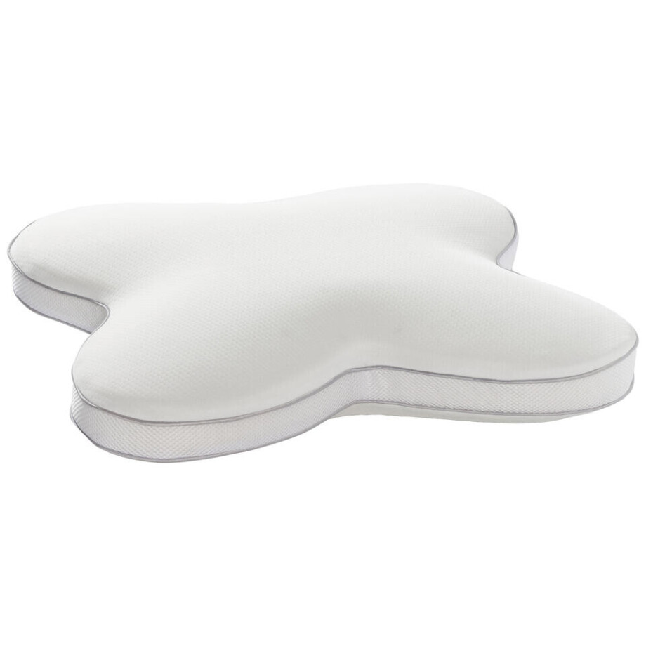 Leen Bakker - Hoofdkussen Vlinder - 50x60 Cm - Synthetisch - Wit - 10x60x50 Cm Leen Bakker - Hoofdkussen Vlinder - 50x60 Cm - Synthetisch - Wit - 10x60x50 Cm afbeelding 1