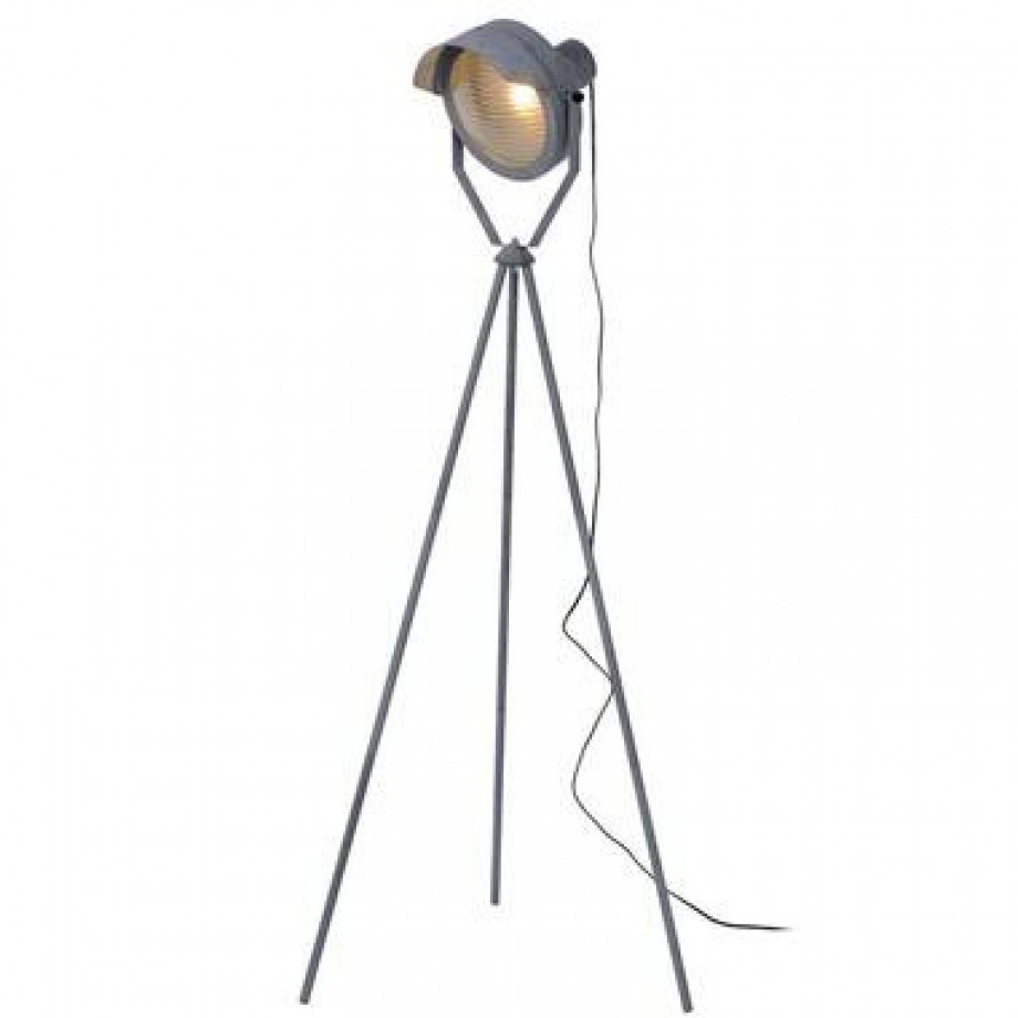 Lucide vloerlamp Cicleta - grijs - 71,5x71,5x154 cm - Leen Bakker afbeelding 1