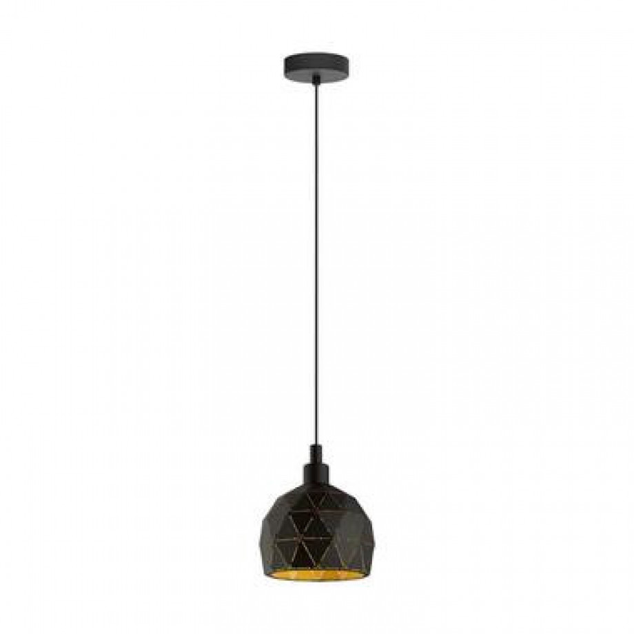 EGLO hanglamp Roccaforte - zwart/goud - Leen Bakker afbeelding 1