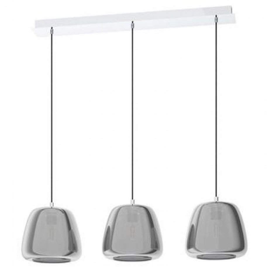 EGLO hanglamp 3-lichts Albarino - chroom - Leen Bakker afbeelding 1
