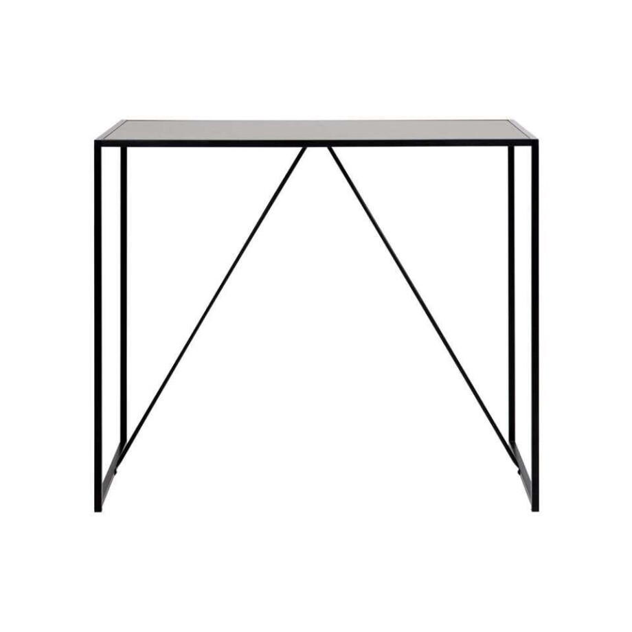 Leen Bakker - Bartafel Jaxx - 105x120x60 Cm - Metaal - Zwart Leen Bakker - Bartafel Jaxx - 105x120x60 Cm - Metaal - Zwart afbeelding 1