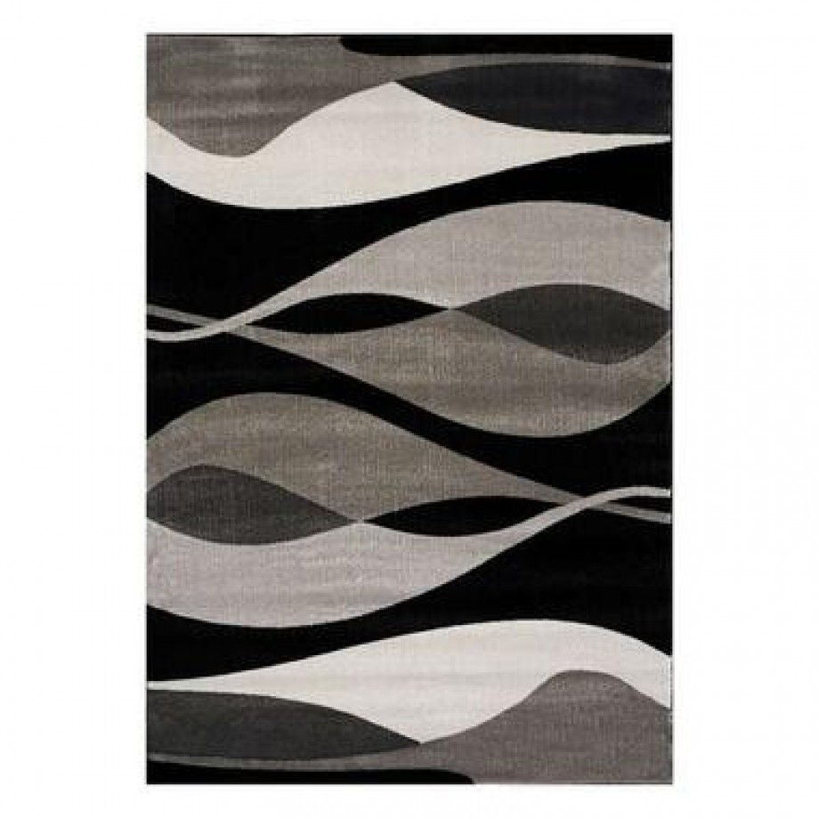 Floorita vloerkleed Hudson - grijs/zwart - 200x290 cm - Leen Bakker afbeelding 1