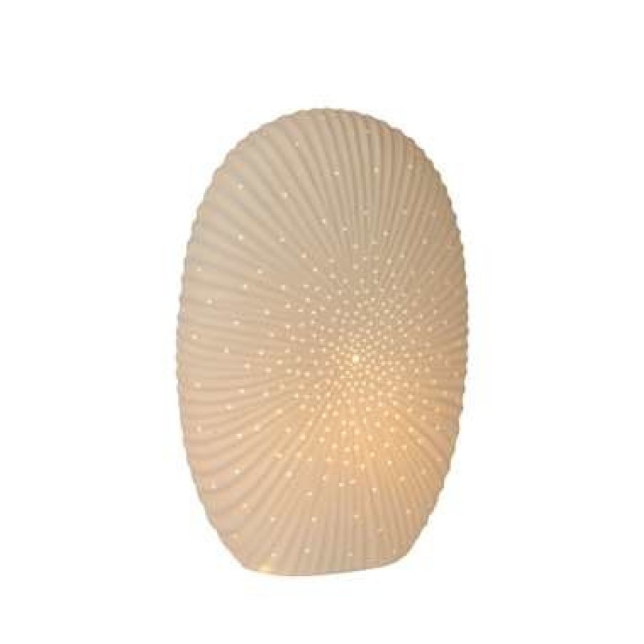 Lucide tafellamp Shelly - wit - 22,3x10,3x32,6 cm - Leen Bakker afbeelding 1