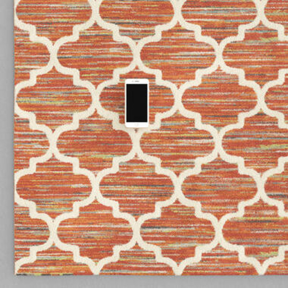 Vloerkleed Uripa - oranje - 160x230 cm - Leen Bakker afbeelding 1