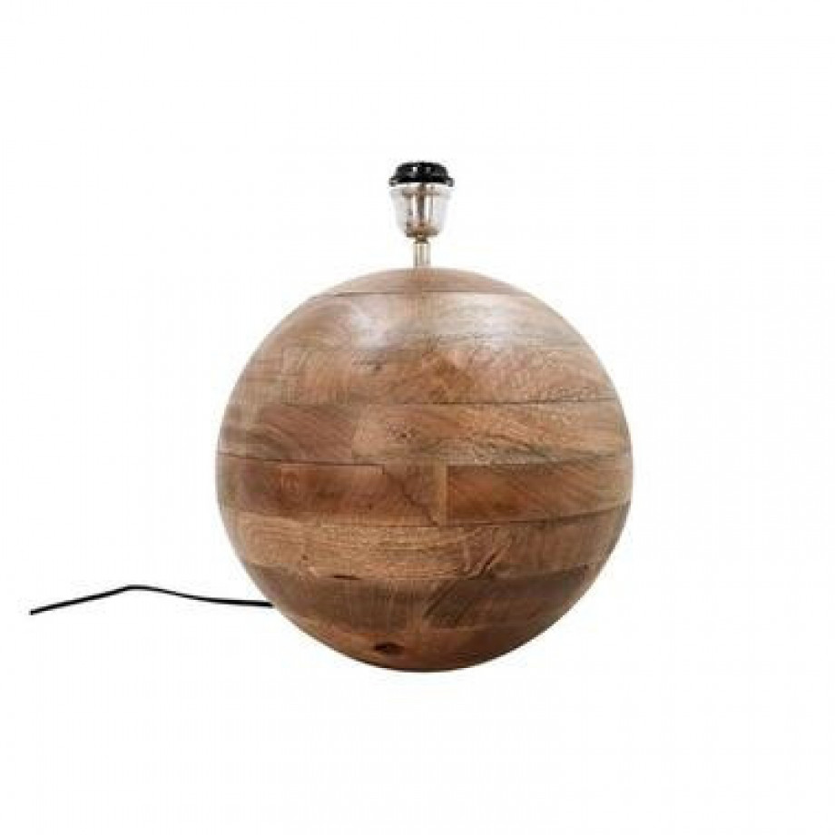 HSM Collection tafellamp Timber - naturel - 50x40 cm - Leen Bakker afbeelding 1