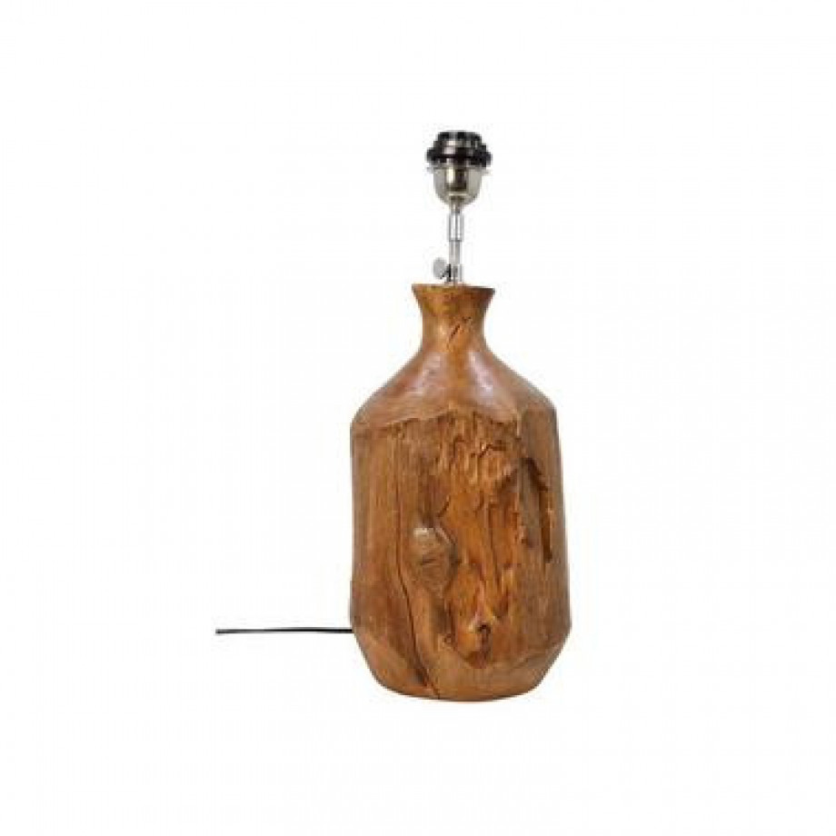 HSM Collection tafellamp Bottle - bruin - 20-22x49 cm - Leen Bakker afbeelding 1