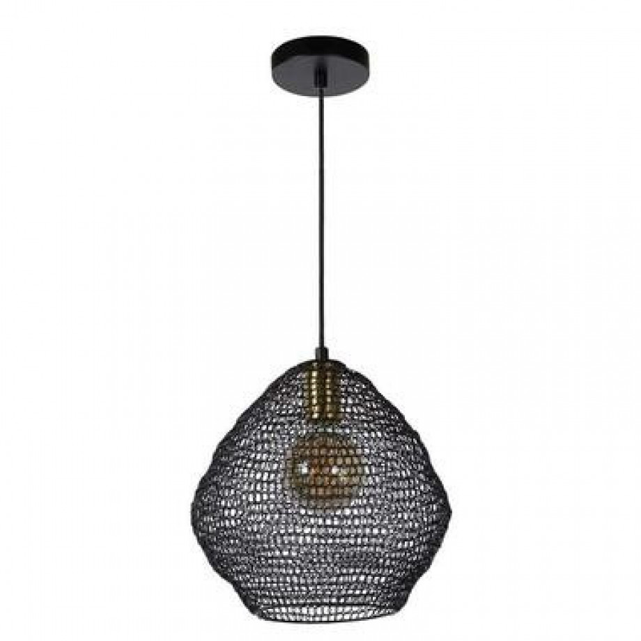 Lucide hanglamp Saar - zwart - 28 cm - Leen Bakker afbeelding 1