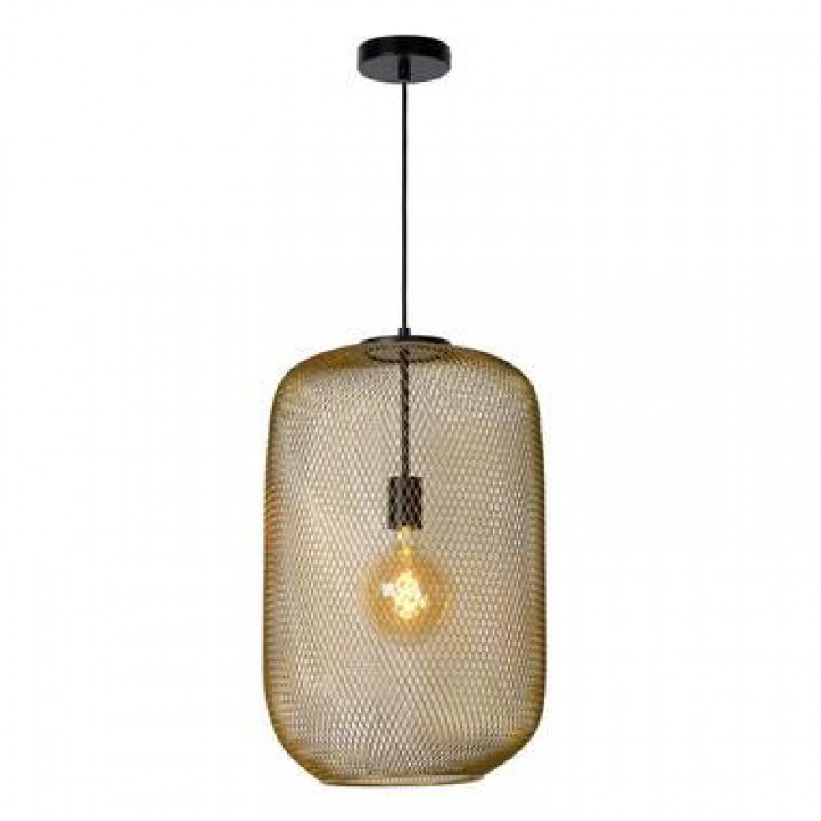 Lucide hanglamp Mesh - mat goud - Leen Bakker afbeelding 1