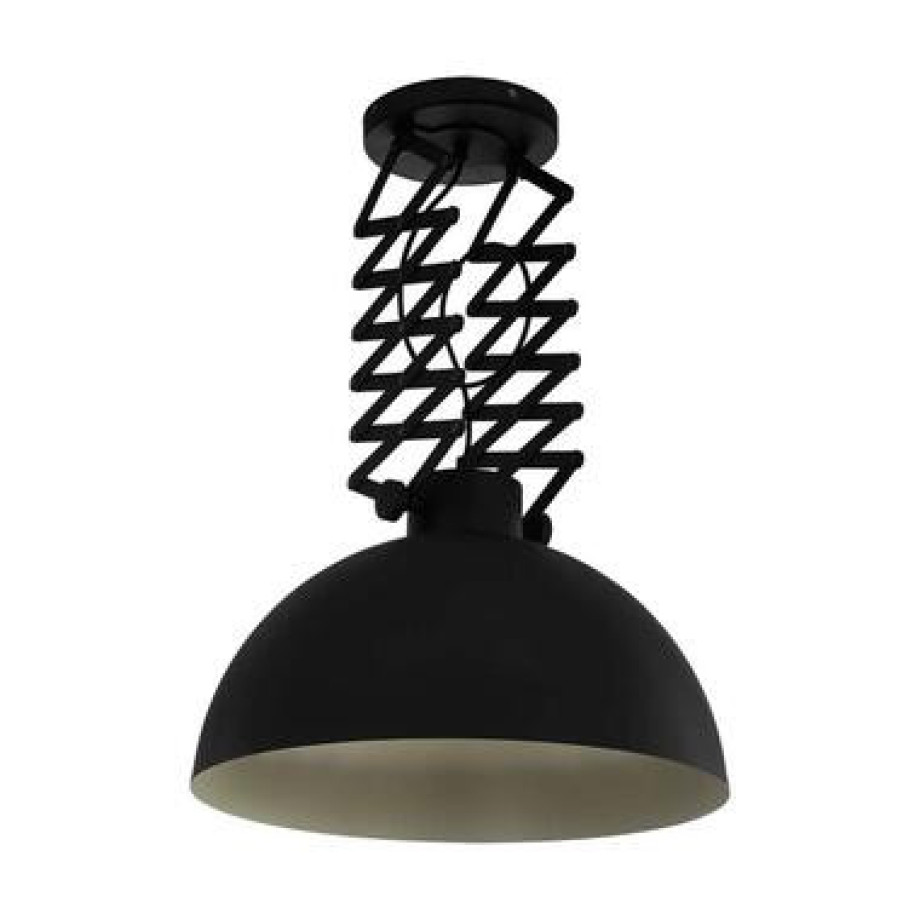 EGLO plafondlamp Dorington - zwart/crème - Leen Bakker afbeelding 1