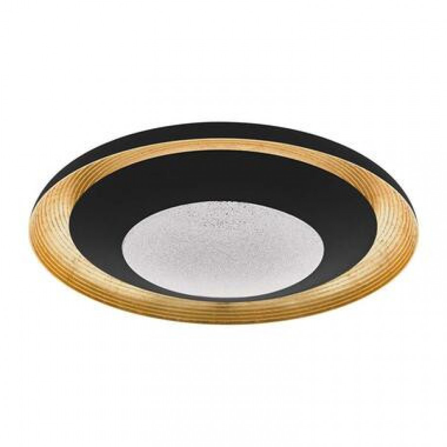 EGLO plafondlamp Canicosa - zwart/goudkleurig - Leen Bakker afbeelding 1