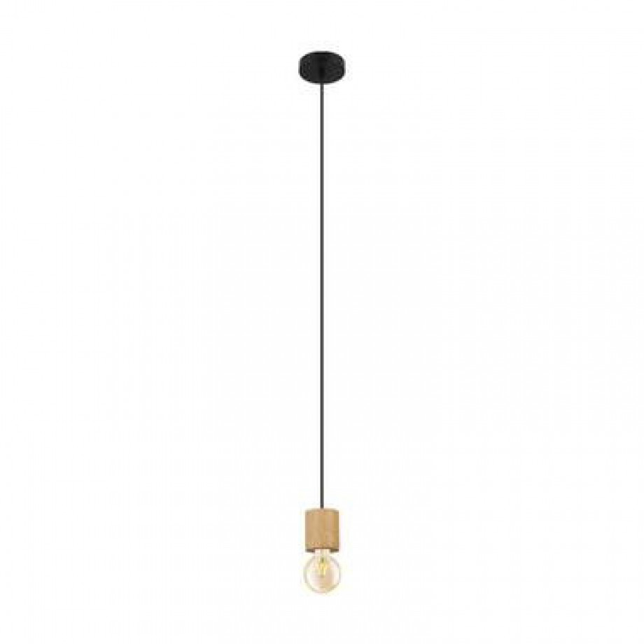 EGLO hanglamp Turialdo - zwart/bruin - Leen Bakker afbeelding 1