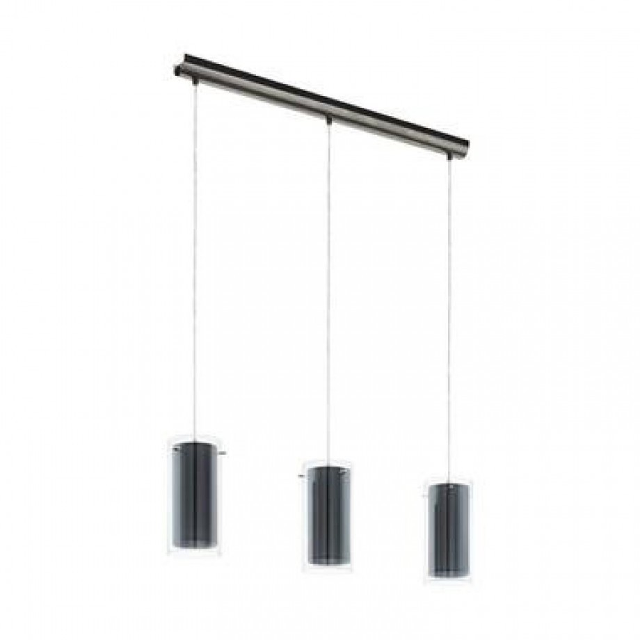 EGLO hanglamp Pinto Textil 3-lichts - grijs - Leen Bakker afbeelding 1