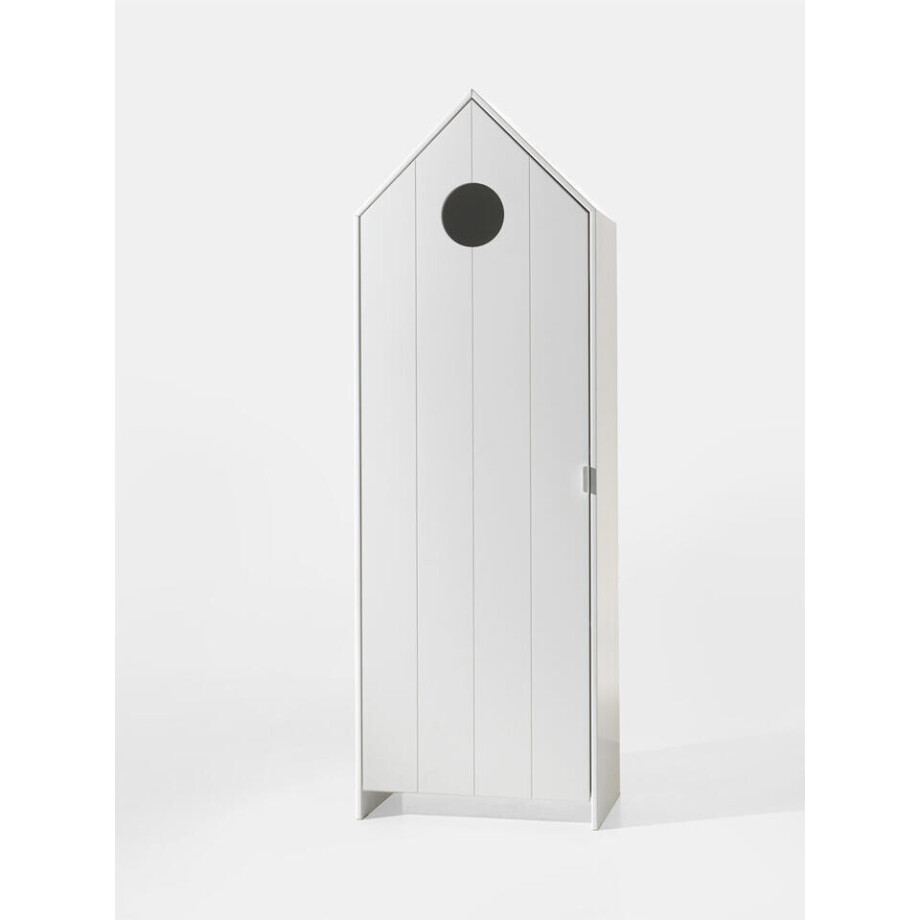 Leen Bakker - Vipack Kledingkast Casimi 1 Deurs - 171,5x57,6x37 Cm - MDF - Wit Leen Bakker - Vipack Kledingkast Casimi 1 Deurs - 171,5x57,6x37 Cm - MDF - Wit afbeelding 1