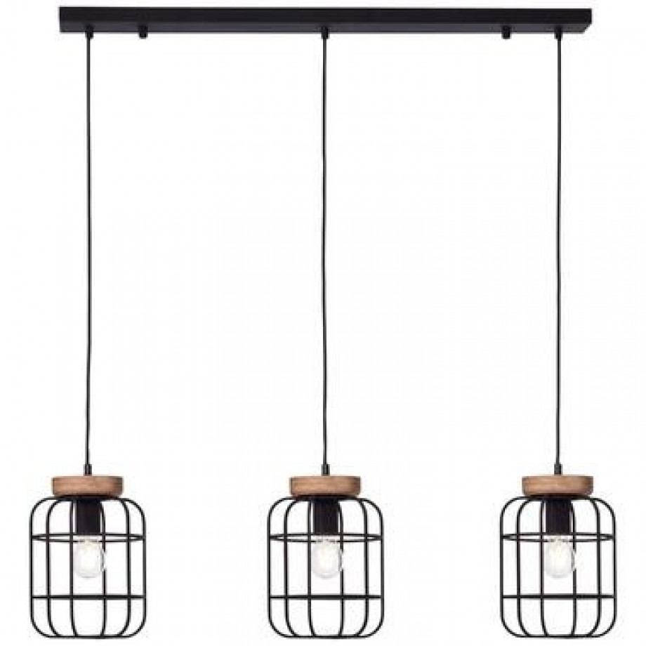 Brilliant hanglamp Gwen 3-lichts - zwart - Leen Bakker afbeelding 1