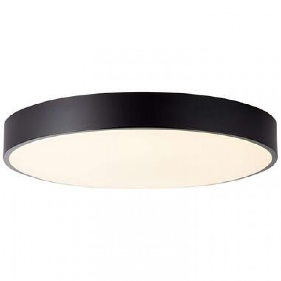 Brilliant plafondlamp Slimline - LED - zwart - 49 cm - Leen Bakker afbeelding 1
