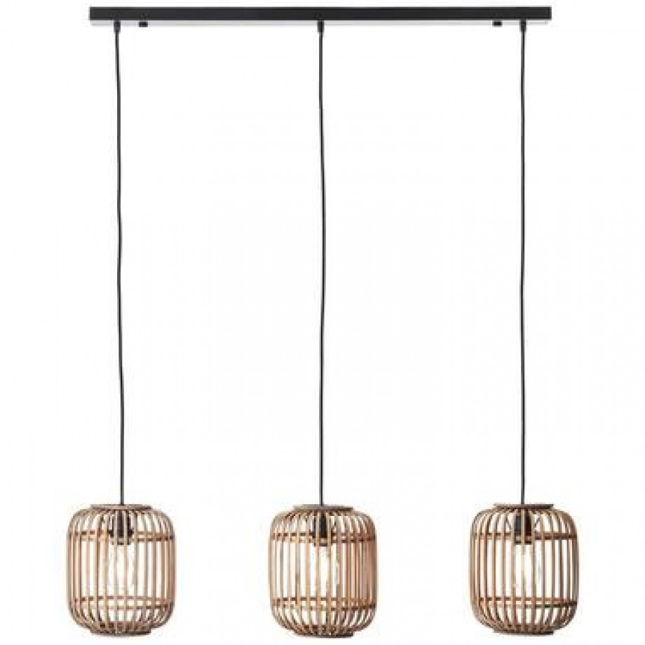 Brilliant hanglamp Woodrow 3-lichts - bruin - Leen Bakker afbeelding 1