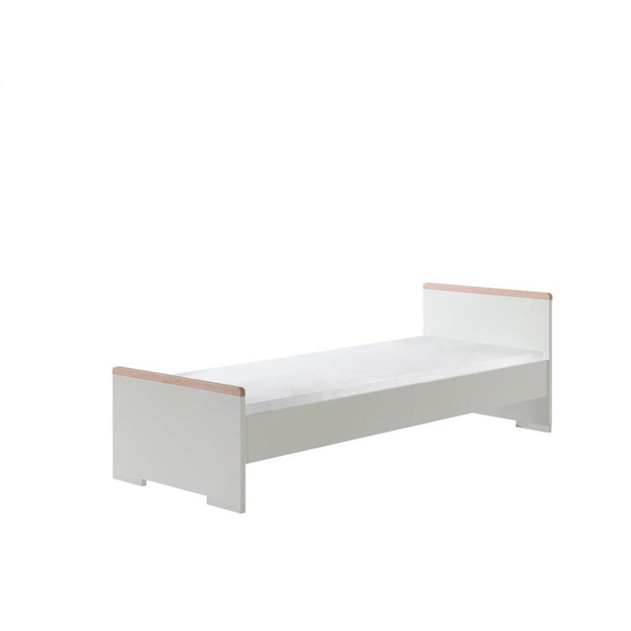 Leen Bakker - Vipack Bed Londen - 90x200 Cm - Spaanplaat - Wit - 106x214.2x174 Cm afbeelding 1