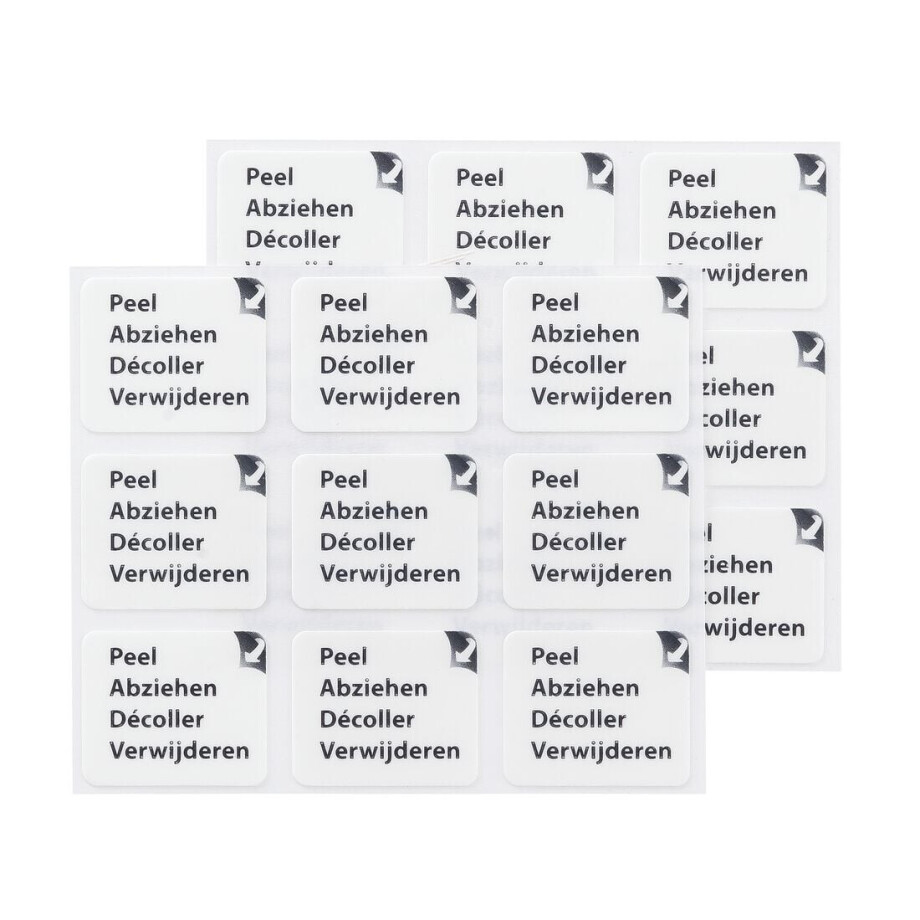 HEMA HEMA Poster Tabs - 21x25mm - 18 Stuks (wit) afbeelding 1