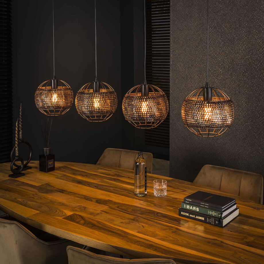LifestyleFurn Hanglamp 'Stefen' 4-lamps afbeelding 1