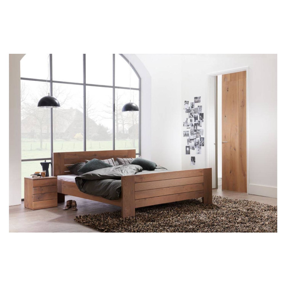 Goossens Bedframe Aberson, 180 x 220 cm met hoog voetbord afbeelding 1