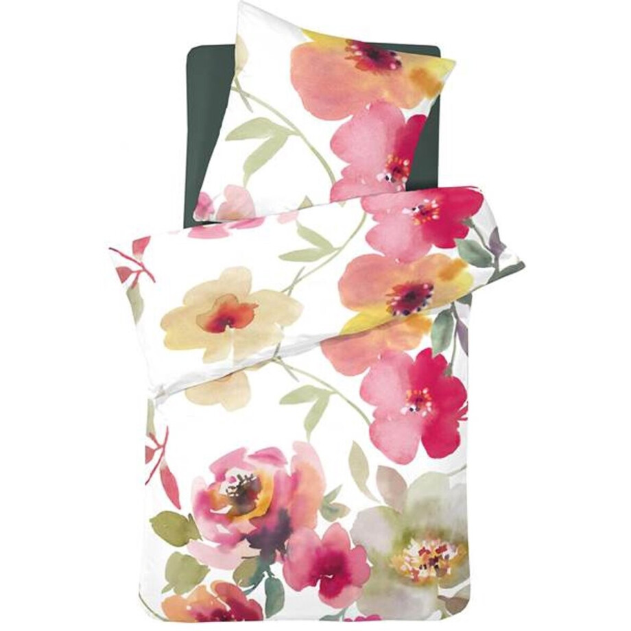 Cinderella Dekbedovertrek Flore - Roze - 140x220 Cinderella Dekbedovertrek Flore - Roze - 140x220 afbeelding 1