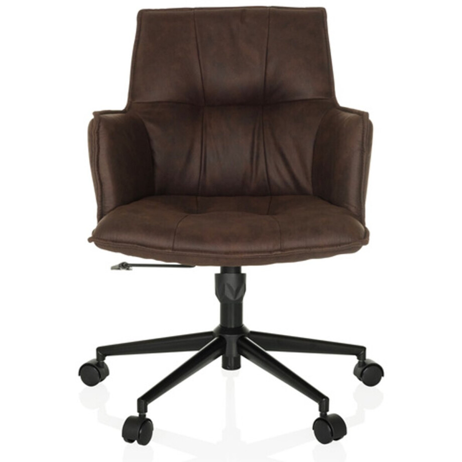 Bureaustoel / draaistoel SOLAO LIFE stof donkerbruin hjh LIVING Bureaustoel / draaistoel SOLAO LIFE stof donkerbruin hjh LIVING afbeelding 1