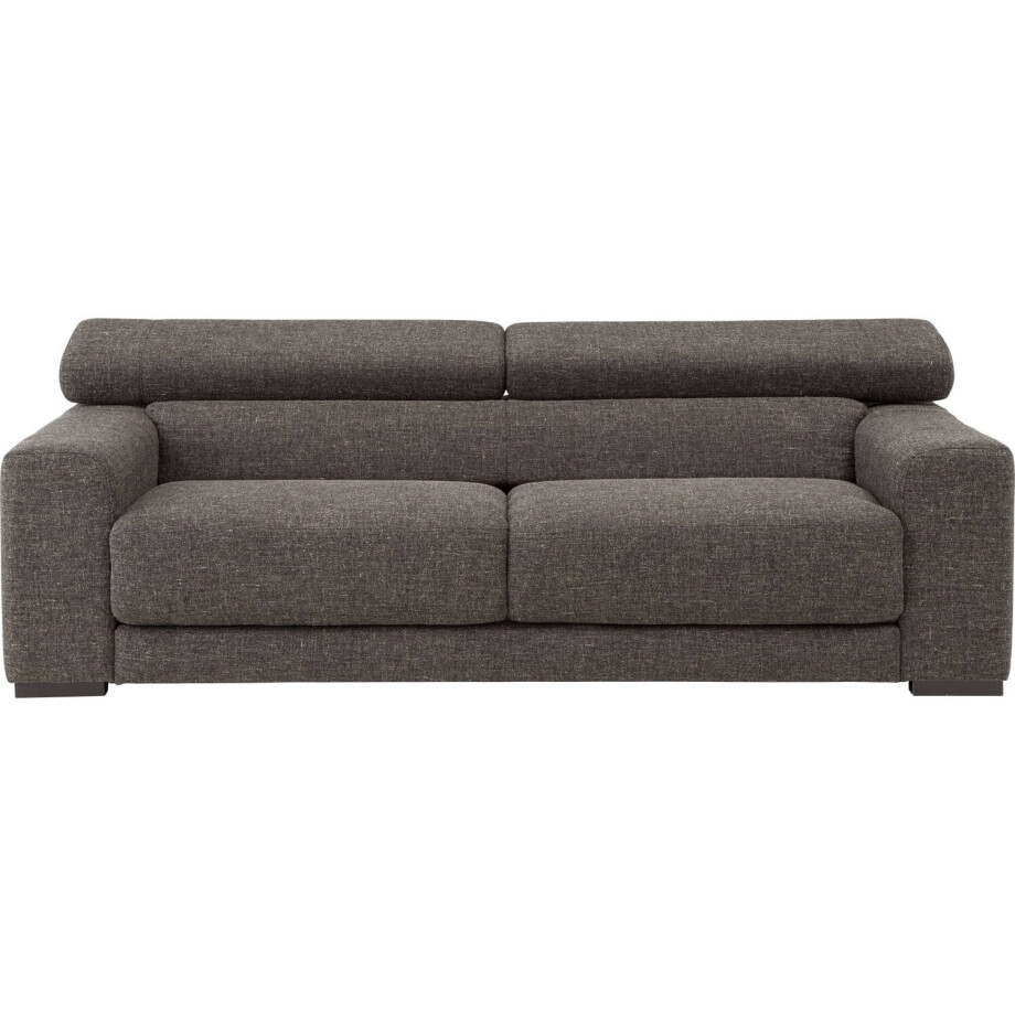 Goossens Bank Nora donkergrijs, stof, 2,5-zits, stijlvol landelijk Goossens Bank Nora donkergrijs, stof, 2,5-zits, stijlvol landelijk afbeelding 1