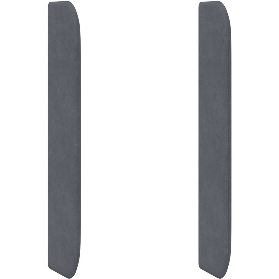 vidaXL - Hoofdbord - oor - Grijs - 80 - x - 16 - x - 4 - cm - Fluweel afbeelding 1