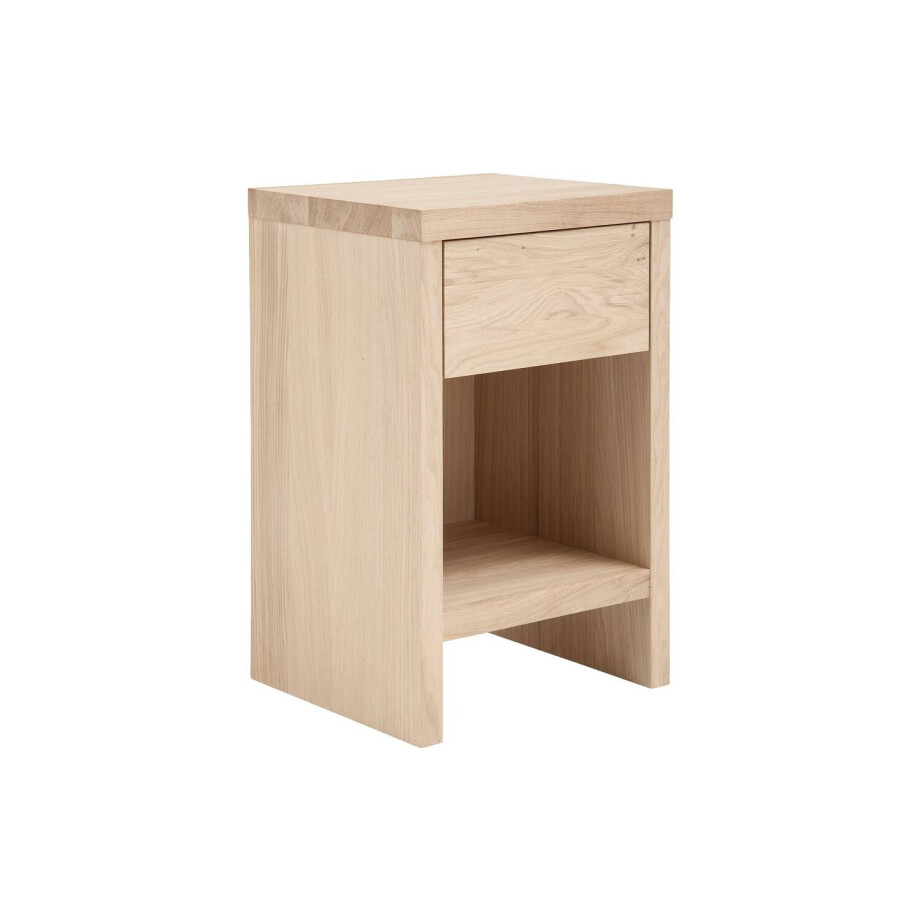 Goossens Nachtkastje Edition, Nachttafel en 1 lade met open vak nachtkastje Goossens Nachtkastje Edition, Nachttafel en 1 lade met open vak nachtkastje afbeelding 1