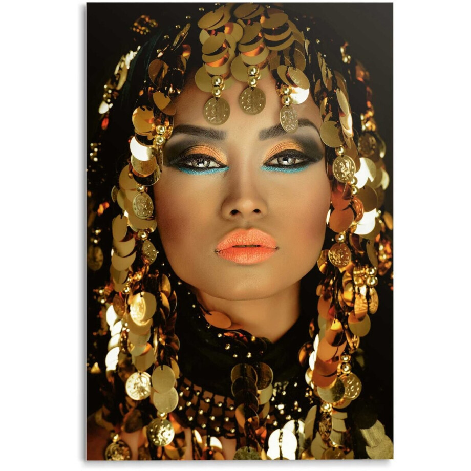 Glasschilderij Arabische Prinses - 116 x 78 - Glas - REINDERS Glasschilderij Arabische Prinses - 116 x 78 - Glas - REINDERS afbeelding 1