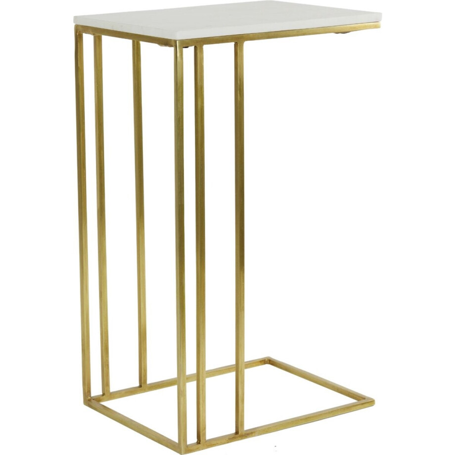 Light & Living Bijzettafel Roshan - Wit - 41x31x71cm - Modern afbeelding 1