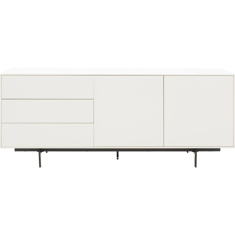 Goossens Basic Dressoir Verona, 2 deuren 3 laden afbeelding 1