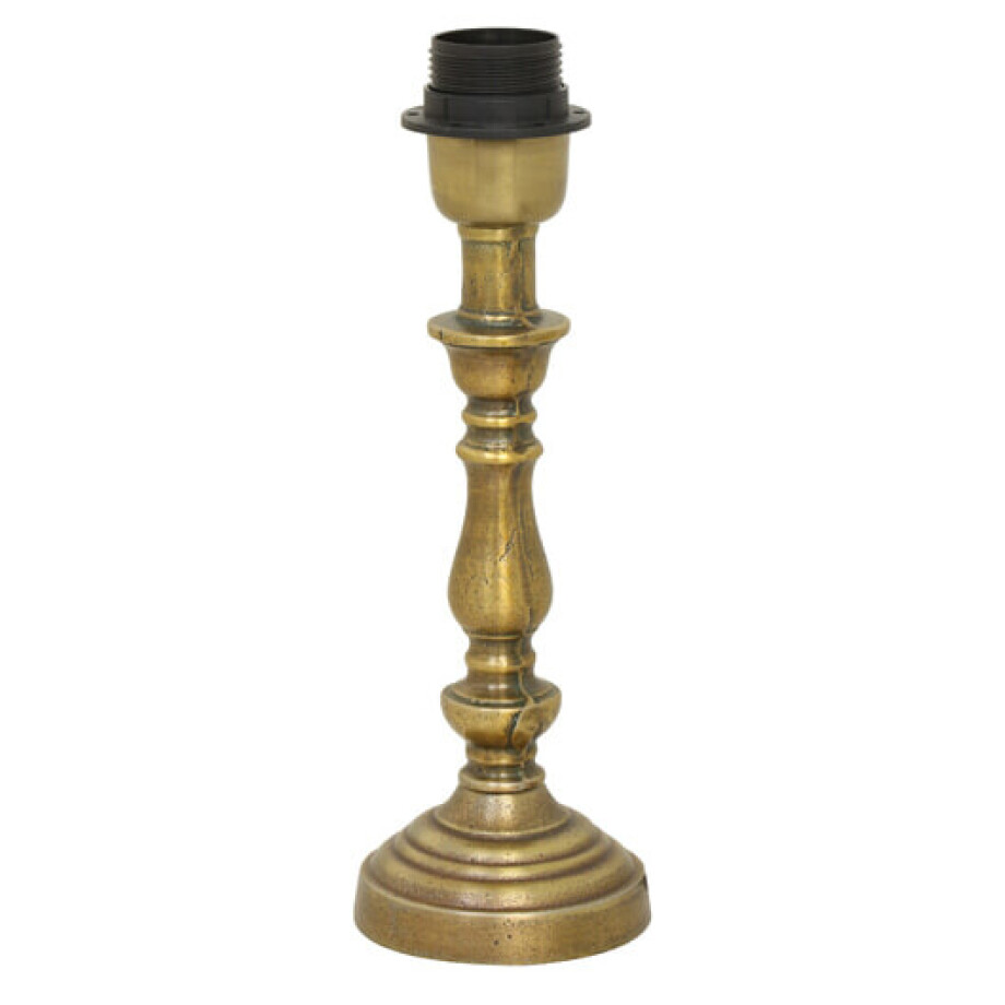 Light & Living Tafellamp 'Helga' 22cm, kleur Antiek Brons (excl. kap) Light & Living Tafellamp 'Helga' 22cm, kleur Antiek Brons (excl. kap) afbeelding