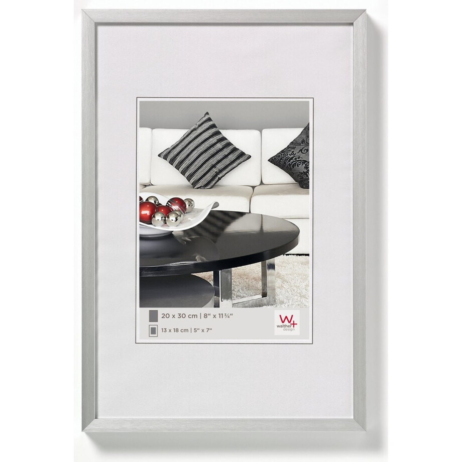 Walther Chair - Aluminiumlijst - Fotomaat 13x18 cm - Zilver afbeelding 1