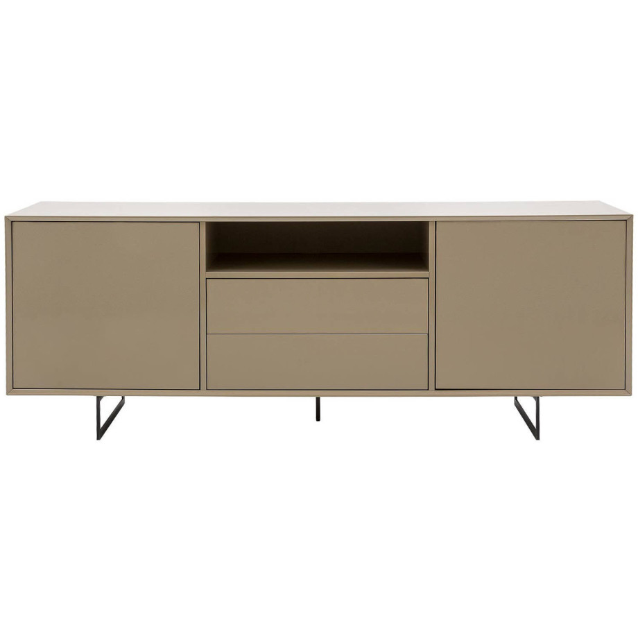 Goossens Basic Dressoir Vienna, 2 deuren 2 laden met 1 open vak afbeelding 1