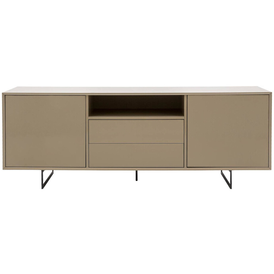 Goossens Basic Dressoir Vienna, 2 deuren 2 laden met 1 open vak Goossens Basic Dressoir Vienna, 2 deuren 2 laden met 1 open vak afbeelding 1
