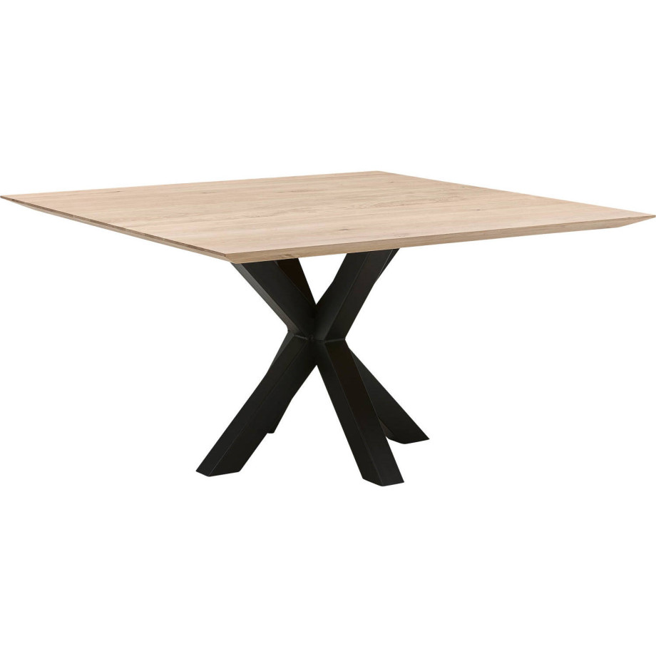 Goossens Eettafel Stef, Vierkant 140 x 140 cm afbeelding 1