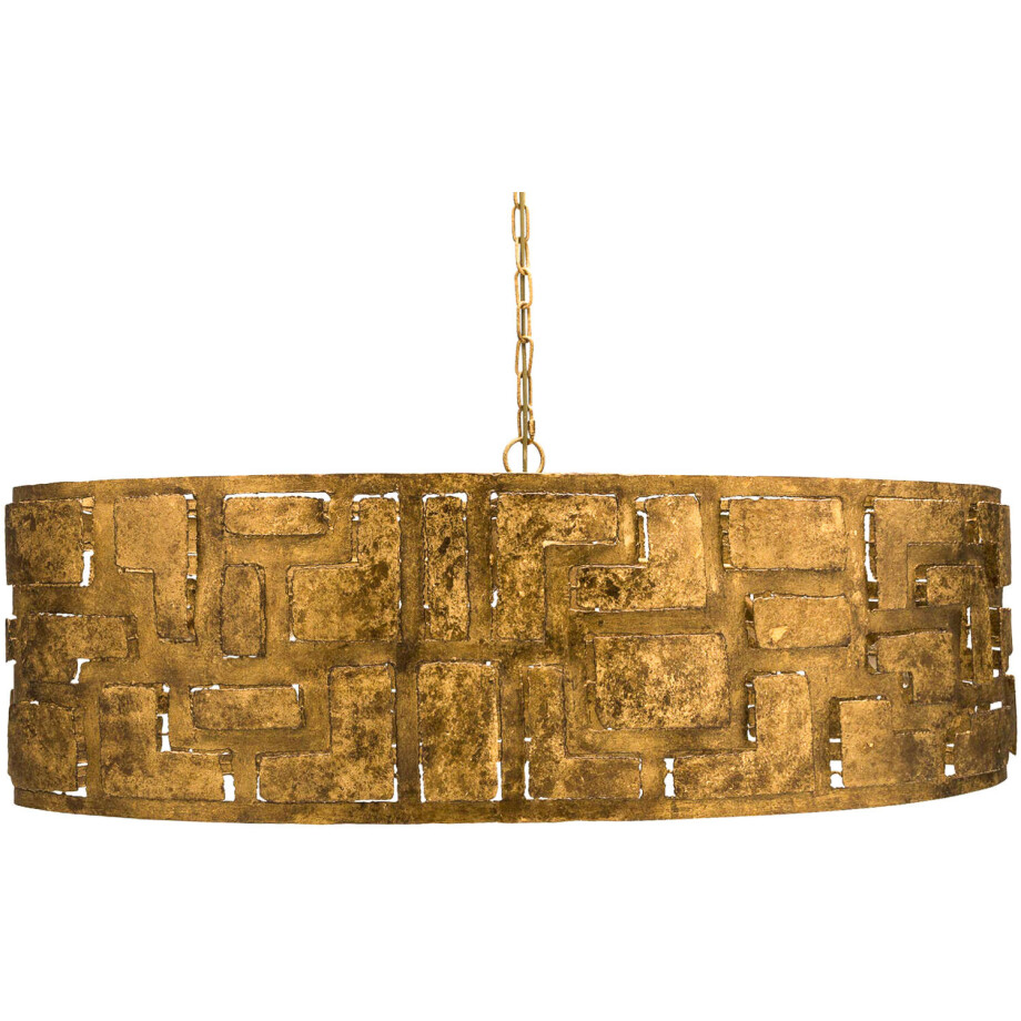 Goossens Excellent Hanglamp Cecile, Hanglamp ovaal met 8 lichtpunten + 1 led onderspot Goossens Excellent Hanglamp Cecile, Hanglamp ovaal met 8 lichtpunten + 1 led onderspot afbeelding 1