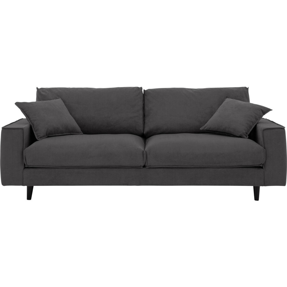 Goossens Bank Jonas grijs, stof, 3,5-zits, urban industrieel Goossens Bank Jonas grijs, stof, 3,5-zits, urban industrieel afbeelding 1