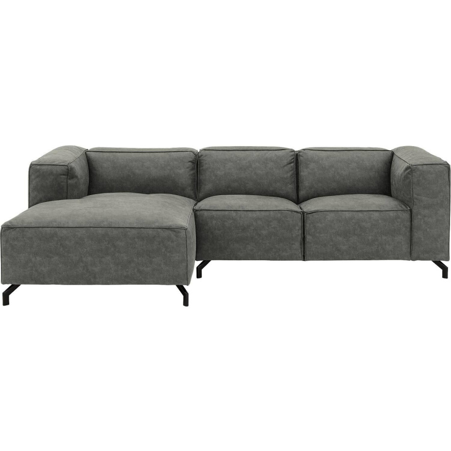 Goossens Bank Calvin grijs, micro leer, 2-zits, modern design afbeelding 1
